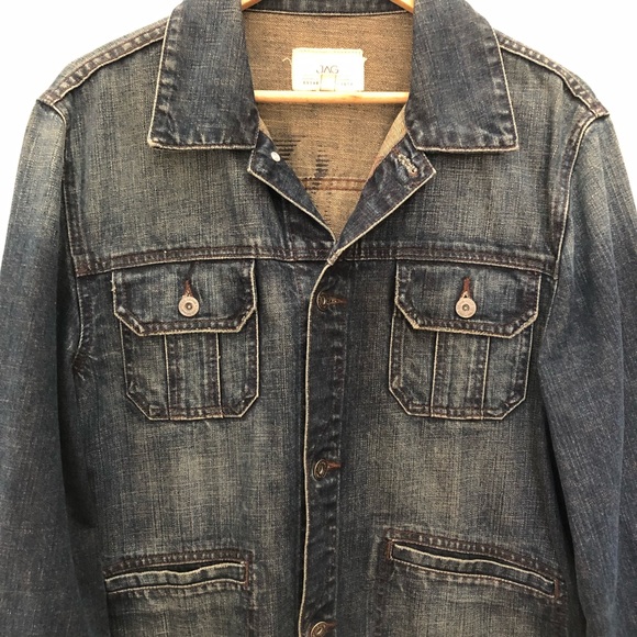 Vintage Jag Mens denim Jacket Size L - Picture 3 of 9